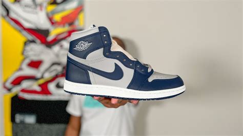 Air Jordan 1 High 85 Georgetown UNBOXING REVIEW YouTube