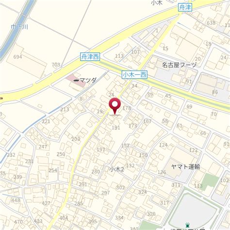 愛知県小牧市小木2－183 の地図 Mapfan