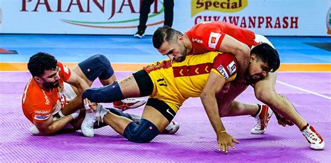 PKL 10: Gujarat Giants Edge Out Telugu Titans In The Pro Kabaddi League ...