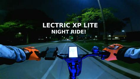 Lectric Xp Lite E Bike 20 Mph Night Ride While I Charge My Ev 40°f In May Gopro Hero 9 Pov