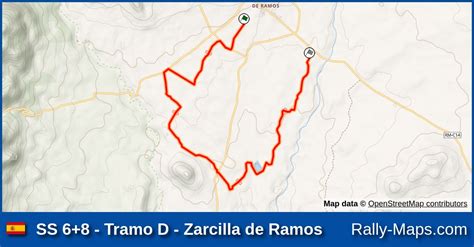 SS 6 8 Tramo D Zarcilla De Ramos Stage Map Rally Tierras Altas De