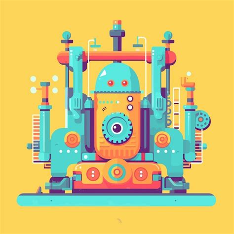 Premium AI Image | Vector art about machine technology