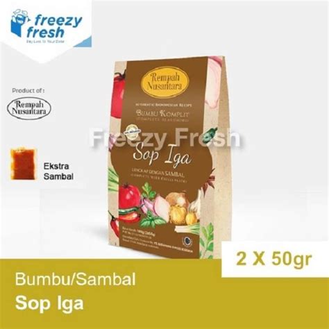 Jual Bumbu Sop Iga Rtc By Rempah Nusantara Gram Di Seller Freezy