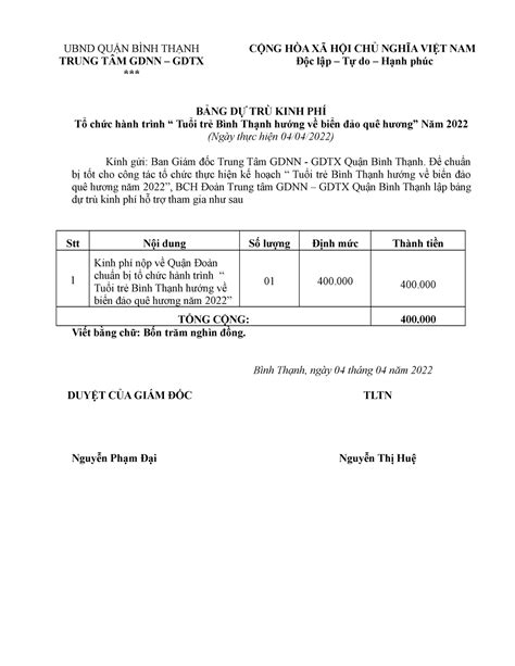 Dtkp Nộp Quan Doan Dtkp Nộp Quan Doan Ubnd QuẬn BÌnh ThẠnh Trung