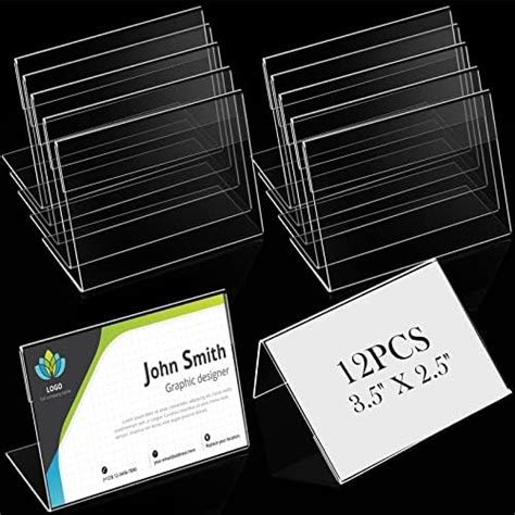 Amazon Fulmoon 30 Pcs Mini Acrylic Sign Holder 2 X 3 5 Inches