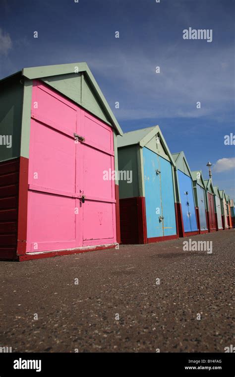 Row Of Beach Huts Hi Res Stock Photography And Images Alamy