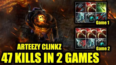 47 KILLS IN 2 GAMES ARTEEZY CLINKZ DOTA 2 PRO GAME HIGHLIGHTS