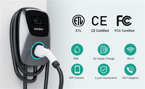 Aimiler Ev Charger Level A V Kw Smart Electric Vehicle