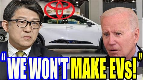 No Way Out Toyota Ceo New Shocking Warning To All Ev Makers Is