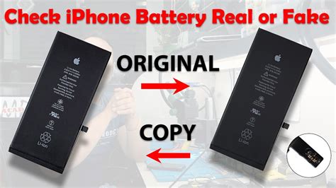 How to check iPhone battery original or fake | difference between ...