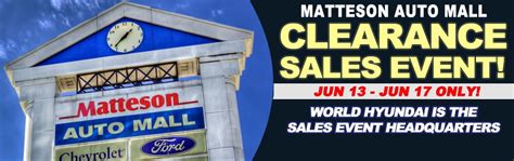 Matteson Auto Mall Clearance Sales Event - Chicago Cheap Cars for Sale