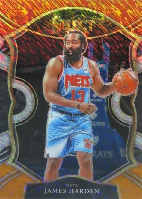 James Harden Select Concourse Red White Orange Shimmer Price Guide