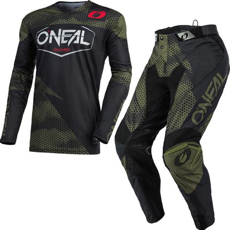 Oneal Mayhem 2021 Covert Motocross Jersey And Pants Black Green Kit New