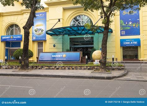 branch  baoviet bank   city centre editorial stock photo