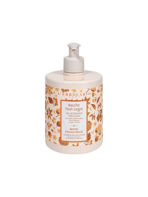 L Erbolario Bacche Fiori Legni Detergente Viso Mani 500ml