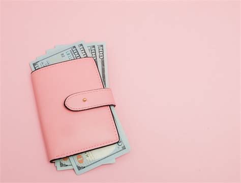 Premium Photo Purse With One Hundred Dollars Banknotes