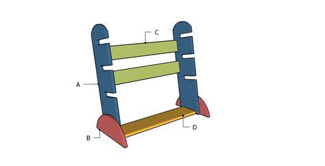 Skateboard Rack Plans | HowToSpecialist - How to Build, Step by Step ...