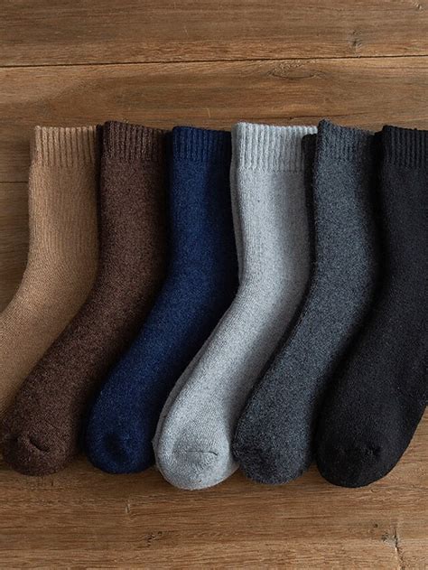 Herren Paare Socken Wollsocken Socken Stricken Freizeitsocken