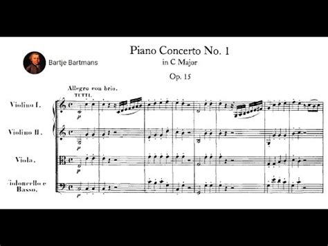 Beethoven Piano Concerto No 1 Op 15 1795 Rev 1800 Andor