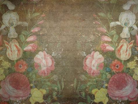 10 Fine Art Textures Flower Background Set 14 Digital Etsy