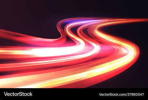 Light Speed Motion Trail Blur Streak Effect Long Vector Image