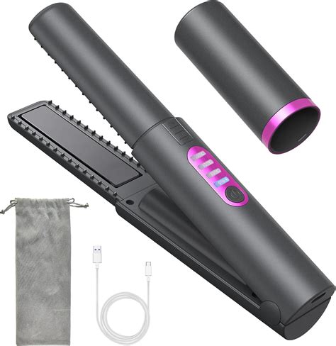 Amazon OBEST Cordless Hair Straighteners Curler 2 In 1 Mini Flat