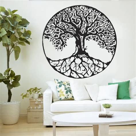 28 Dessins Enso Arbre Zen Cercle Sticker Mural Bouddhisme Yoga