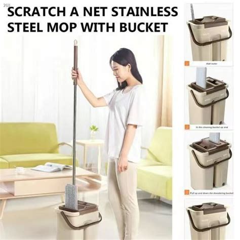 Scratch Anet Mop Tool Kit 360 2 In 1 Self Wash Squeeze Dry Lazada PH