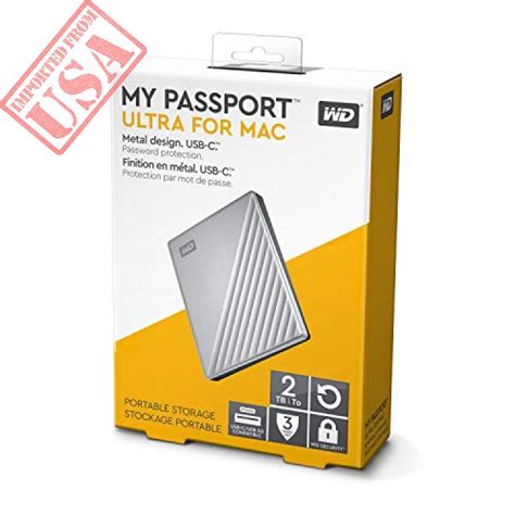 Wd 2tb My Passport Ultra For Mac Silver Portable External Hard Drive