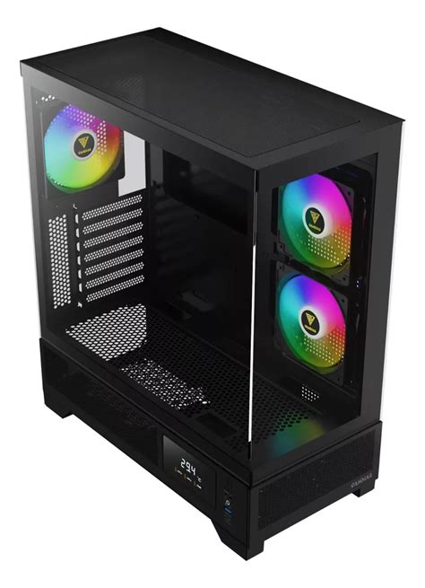 Gabinete Gamer Gamdias Atlas M Mid Tower Vidro Temperado Atx Black