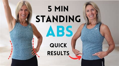 Melt Belly Fat Get A Slimmer Waist In Mins Standing Abs Routine