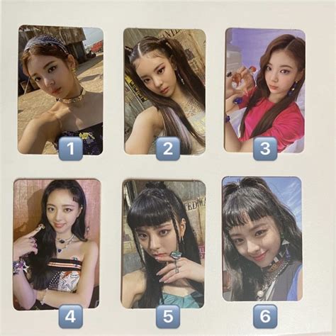 Itzy Not Shy Photocard Yuna Lia Shopee Malaysia