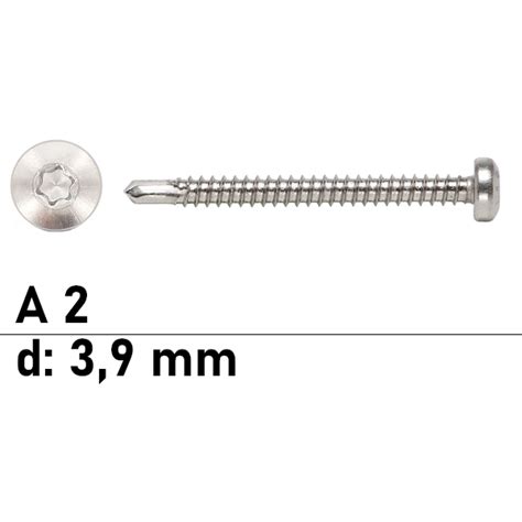 DIN 7504 Bohrschrauben Form N Edelstahl A2 TX 3 9 Mm 31 27