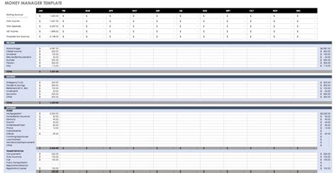 Money Management Excel Spreadsheet — Db