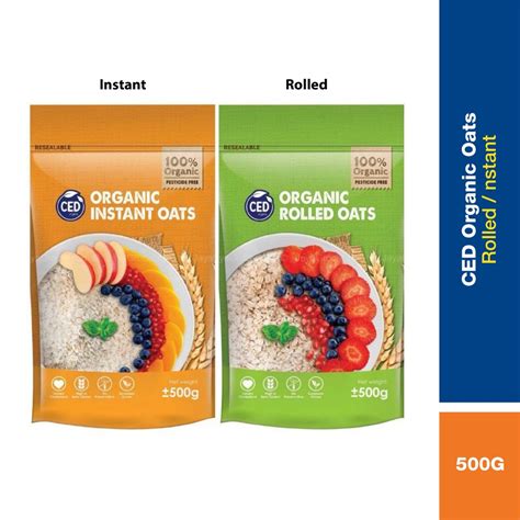 Ced Organic Instant Rolled Oat G Shopee Malaysia