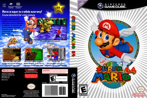 Super Mario 64 Gamecube Box Art Usa By Adzri64 On Deviantart