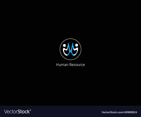 Human Resource Logo Design Royalty Free Vector Image