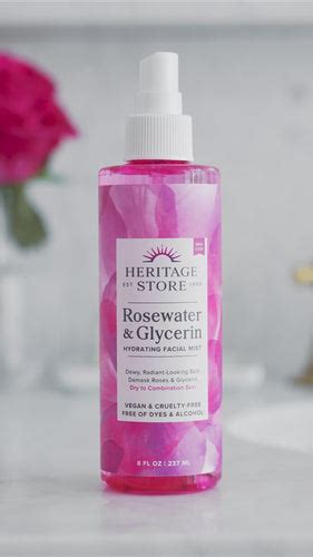 Rosewater And Glycerin Hydrating Facial Mist Heritage Store