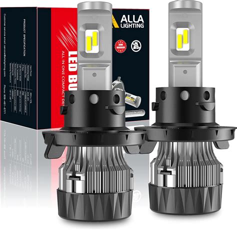 Alla Lighting S Hcr 2018 Newest Version H13 Led Headlight Bulbs High Power 10000lm All In One