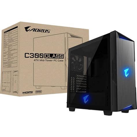 Gabinete Gamer Aorus C300 Glass Cristal Templado Rgb Atx Gb Ac300g