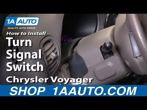 How To Install Replace Turn Signal Switch Dodge Caravan 01 07 Chrysler