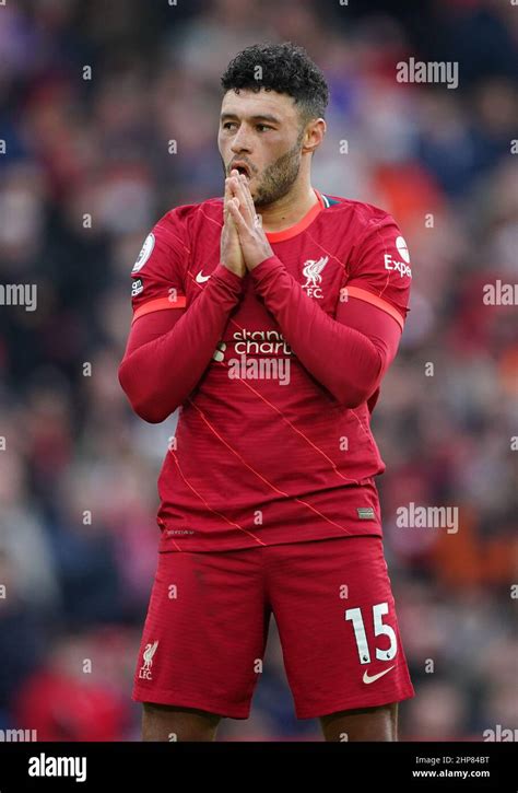 Liverpool S Alex Oxlade Chamberlain Reacts To A Miss During The Premier