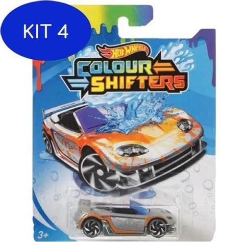 Kit 4 Hot Wheels Color Shifters Trak Tune Mattel Gbf25 Carrinho De Brinquedo Magazine