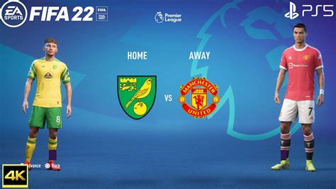 Fifa 22 Ps5 Norwich City Vs Manchester United Premier League 2021