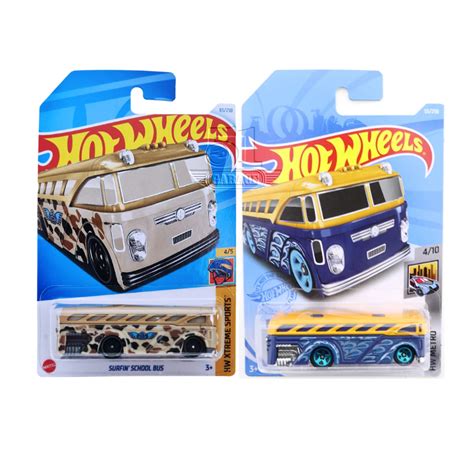 Hot Wheels Surfin School Bus Collections Shopee Malaysia