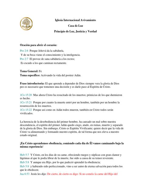 Casa De Luz 6 Pdf Cristo Título Creencia Religiosa Y Doctrina