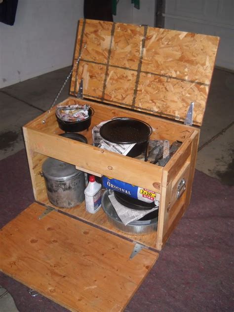 Dutch Box Survivalist Forum Camping Chuck Box Dutch Oven Table Chuck Box