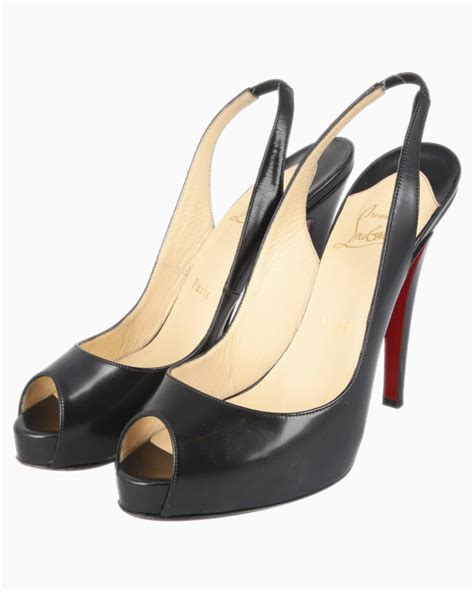 Sapato Louboutin Original Private Number 120 Preto Feminino