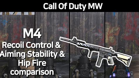 Call Of Duty Modern Warfare M4 Recoil Control Aiming Stability Hip