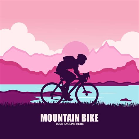 Ride Mountain Bike Vector Logo 17741380 Vector Art At Vecteezy